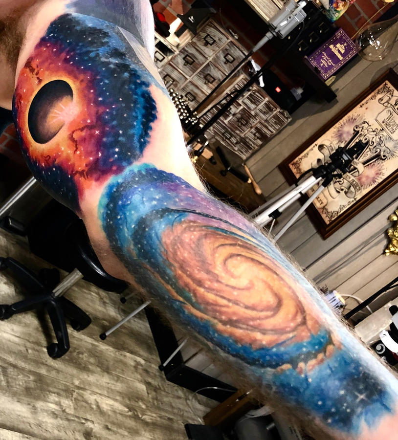 Pinterest | Astronaut tattoo, Galaxy tattoo sleeve, Space tattoo sleeve