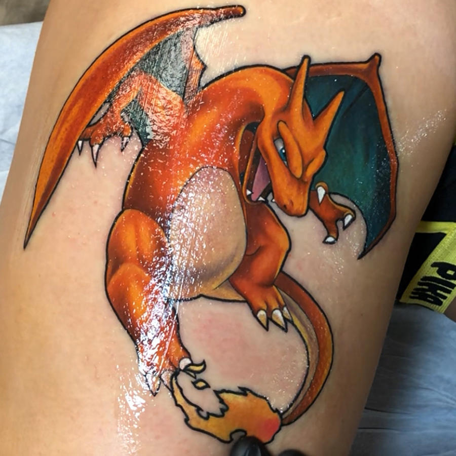 Charizard Pokemon Tattoo