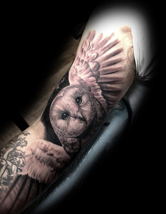 Blaque Owl Tattoo