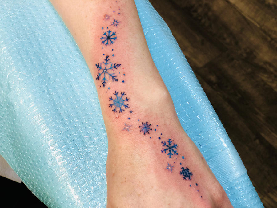 Simple Snowflakes Tattoo