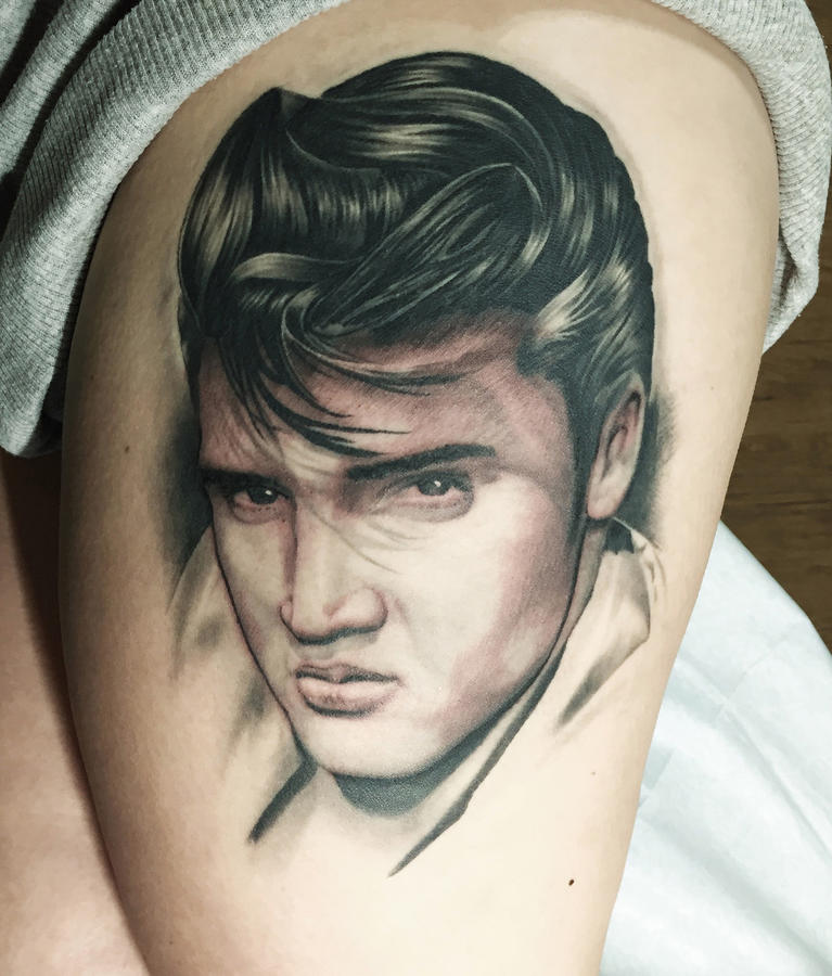 Painted People Tattoo Studio on Twitter Tattoo of the rock and roll king Elvis  Presley done for a superfan elvis elvispresley theking  thekingofrockandroll tattoo elvistattoo tattooist ink inked  rockandroll fantattoo tattoodesign 