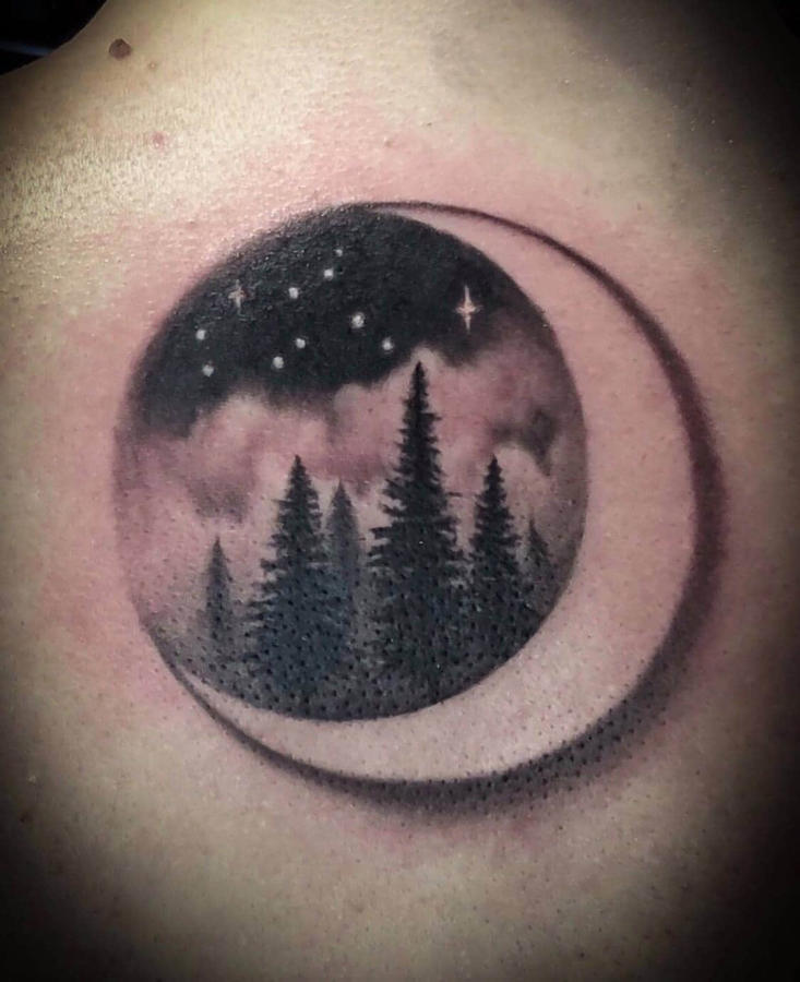 Simple Scenery Tattoo