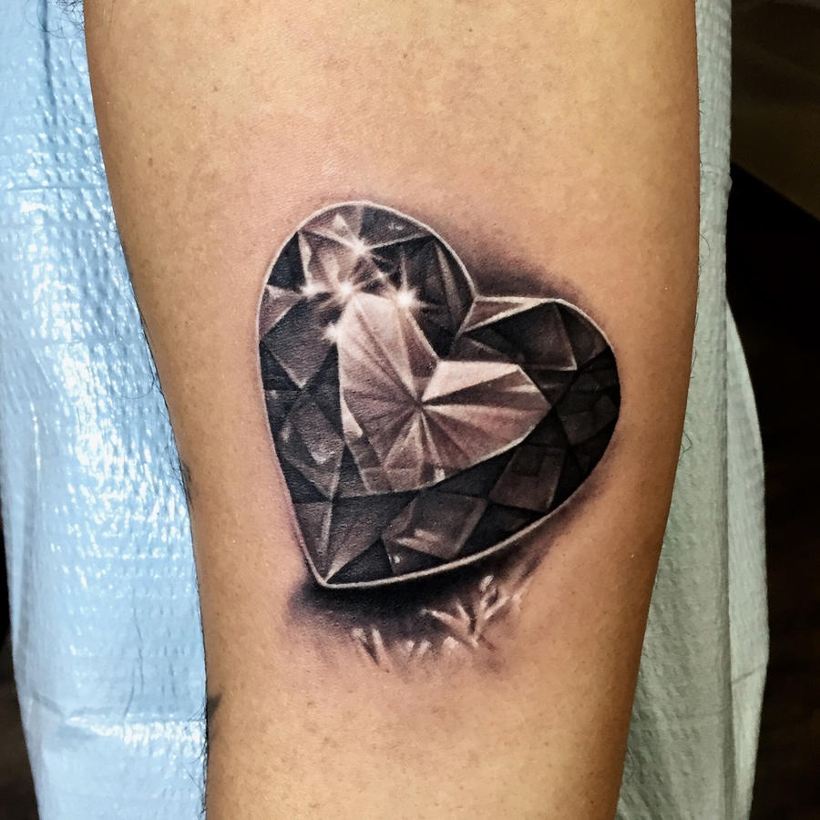 Heart Gem Tattoo