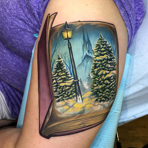 Rose And Microphone Tattoo