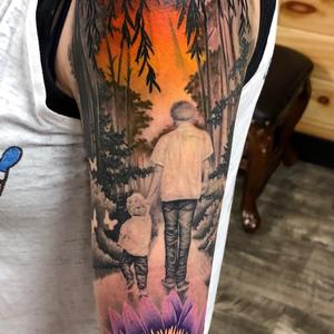 Forest Cabin Tattoo