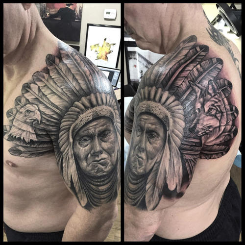 Native Chief Tattoo