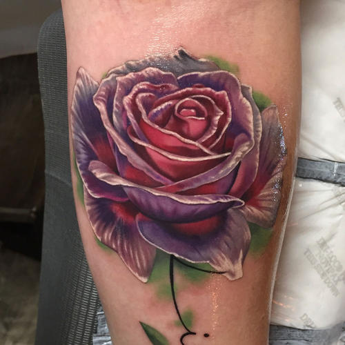 Purple Rose Tattoo