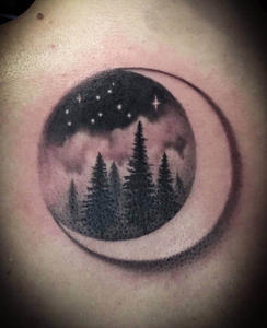 Simple Scenery Tattoo