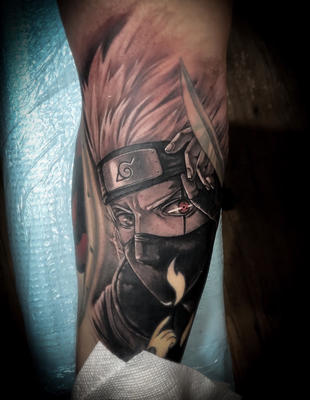 Kakashi Naruto Tattoo