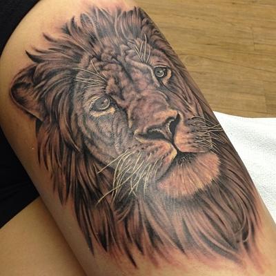 Lion Tattoo - Black Lotus Brunswick Georgia
