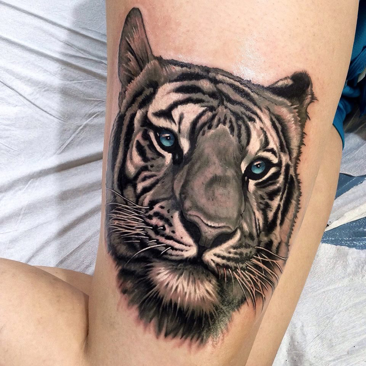 Tiger realism tattoo